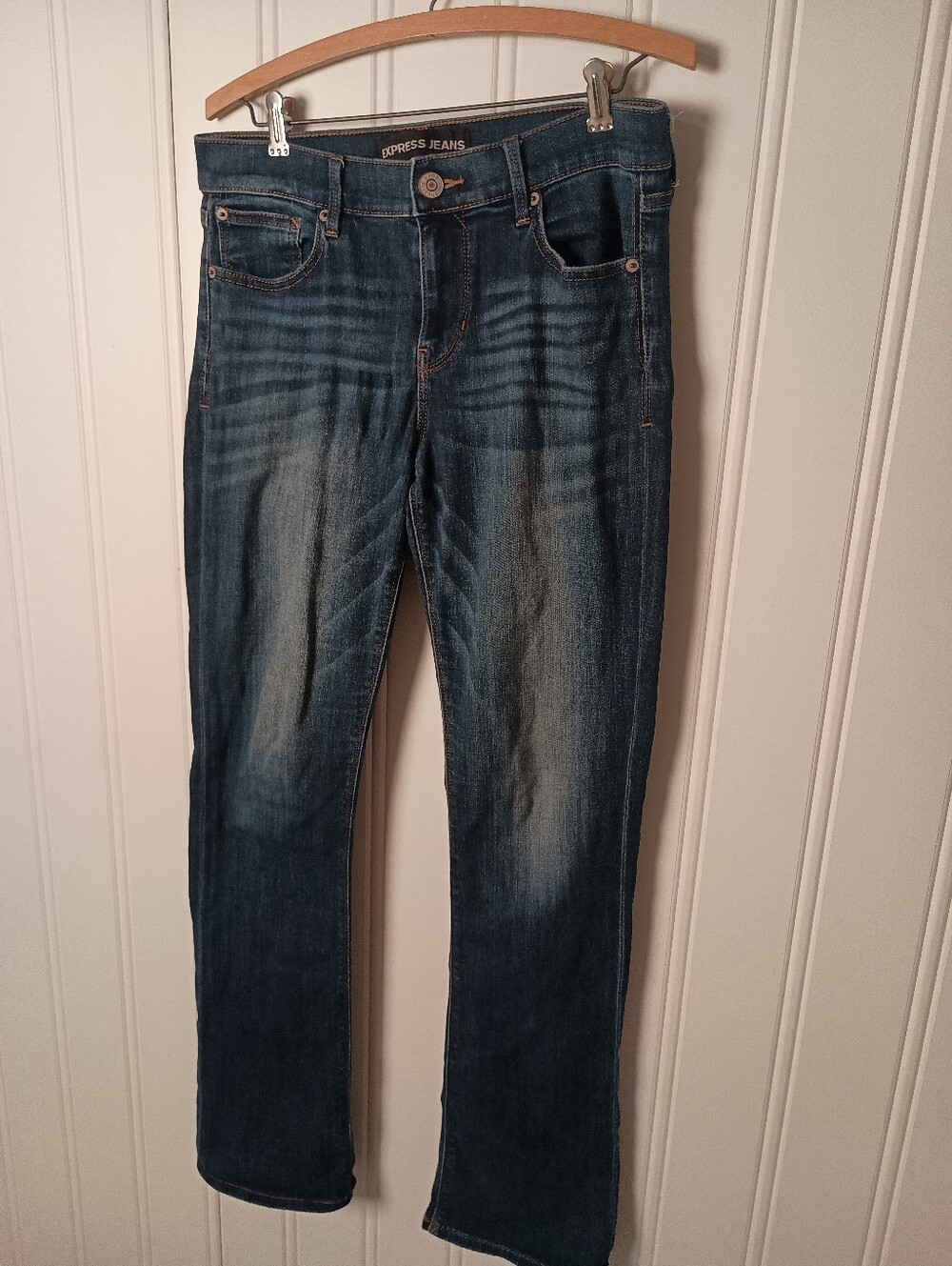 Express Jeans- Dark Wash Slight Bootcut Jeans- Size 8R
